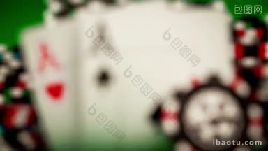 扑克<strong>筹码</strong>和扑克牌
