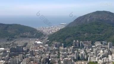 巴西里约热内卢里约热内卢的高架全景
