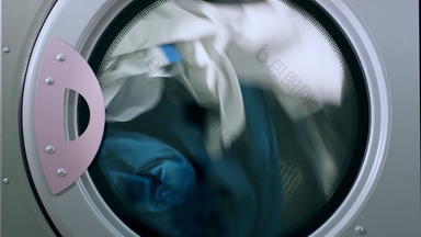 干燥洗衣衣服干燥机特写镜头行业洗机