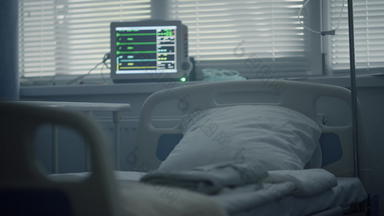 空医院房间室内医疗滴现代心跳电脑屏幕