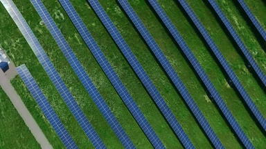 太阳能光电板模块太阳能站生态权力植物可再生能源