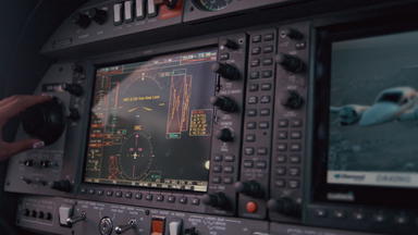 导航面板飞机驾驶舱控制面板屏幕飞机导航