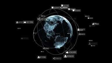 全球沟通网络地球地球<strong>社会</strong>网络符号
