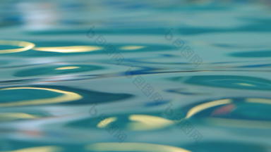 水背景特写镜头光滑的水表面闪亮的水表面