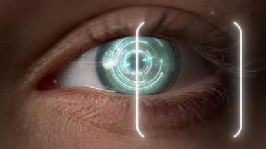 特写镜头技术眼睛内存分析过程<strong>生物</strong>统计学视网膜扫描