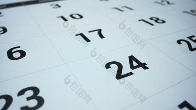 业务日历事件规划女手标记日期日历