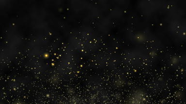 运动摘要图形粒子黄金灰尘浮动空气黑色的背景背景黄金运动