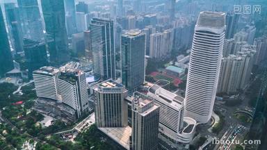 广州珠江新城城市高楼延时固定延时摄影