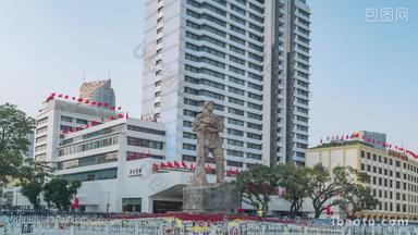 广州海珠<strong>广场</strong>人民英雄雕像大范围延时拍摄动态延时摄影