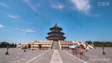 北京天坛公园祈年殿固定延时摄影