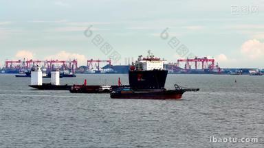 码头国际物流运输船只湾区