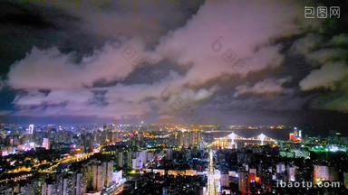 海南海口城市夜景