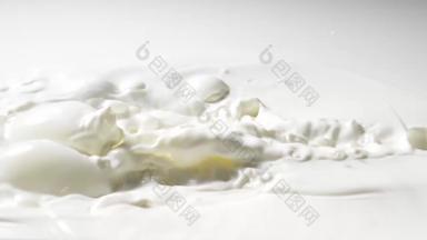 牛奶饮料动态动作实拍素材
