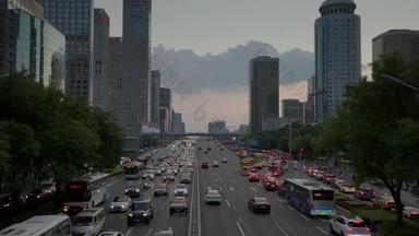 北京CBD旅游目的地高视角素材