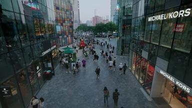 北京金融行地面高清实拍