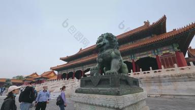 北京故宫历史地标建筑延时摄影清晰实拍