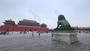北京故宫铜金属质感狮子