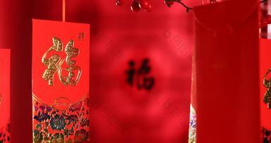 新年红包色彩鲜艳节日视频