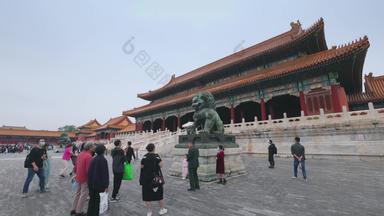北京故宫城墙旅行者高清实拍