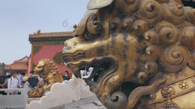 北京故宫城墙白昼