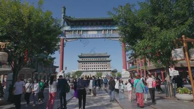 北京前门大街历史传统优质实拍