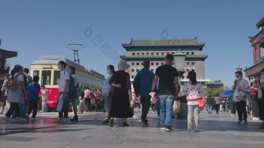 北京前门大街历史影视旅游目的地实拍