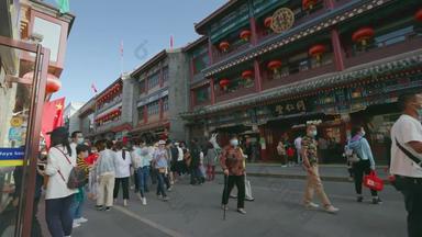 北京前门大街法辨认的房屋素材