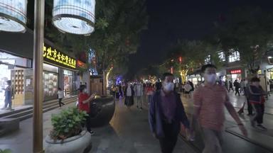 前门商业街<strong>夜景</strong>旅游目的地步行街传统文化