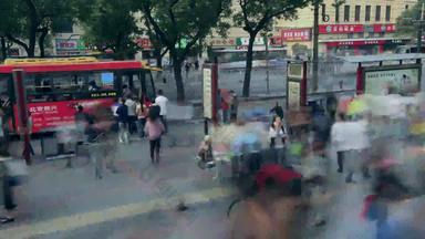陕西省西安城市建筑旅游胜地影片