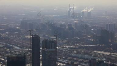 北京楼群旅游4K分辨率俯视素材