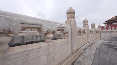 北京故宫古代河流实拍素材