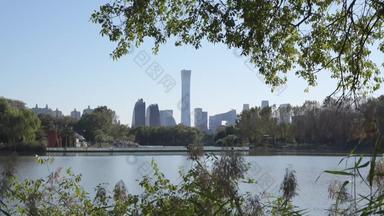 北京摩天大楼传统文化白昼画面