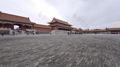 北京故宫城市水平构图视频素材