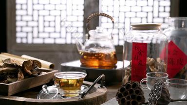 陈皮茶茶壶透明热气饮用器具宣传片