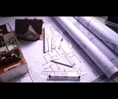 房屋<strong>样板间</strong>模型和图纸办公室视频