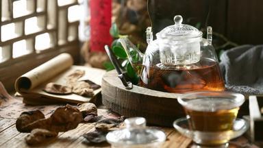 陈皮茶茶壶美味健康生活方式清晰实拍