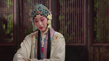 京剧演员演出传统服装古典风格清晰视频