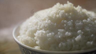 米饭大米花纹图案清晰实拍