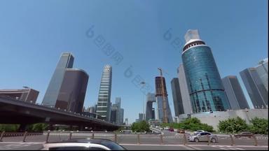 北京城市道路地标建筑标志视频素材