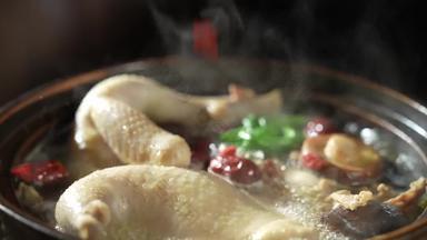 鸡汤烹调横屏高质量实拍