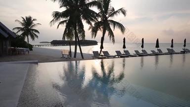 马尔代夫海滩旅行实拍
