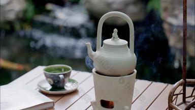 围炉煮茶水池
