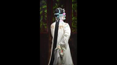京剧演员京剧传统服装华丽的古服装高清视频