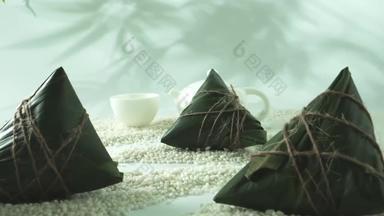 端午节粽子文化美食茶具