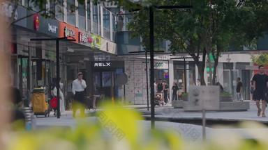 北京户外群商业区清晰视频
