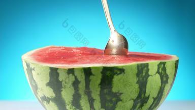 西瓜美味饮食文化水果高清视频