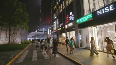 北京三里屯夜景购物中心高清实拍