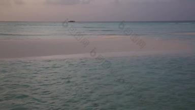 马尔代夫海滩白昼岛屿高清实拍