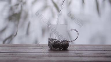 倒水沏茶视频素材