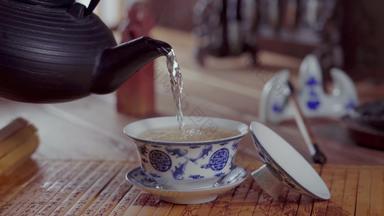 倒茶饮食文化高清视频